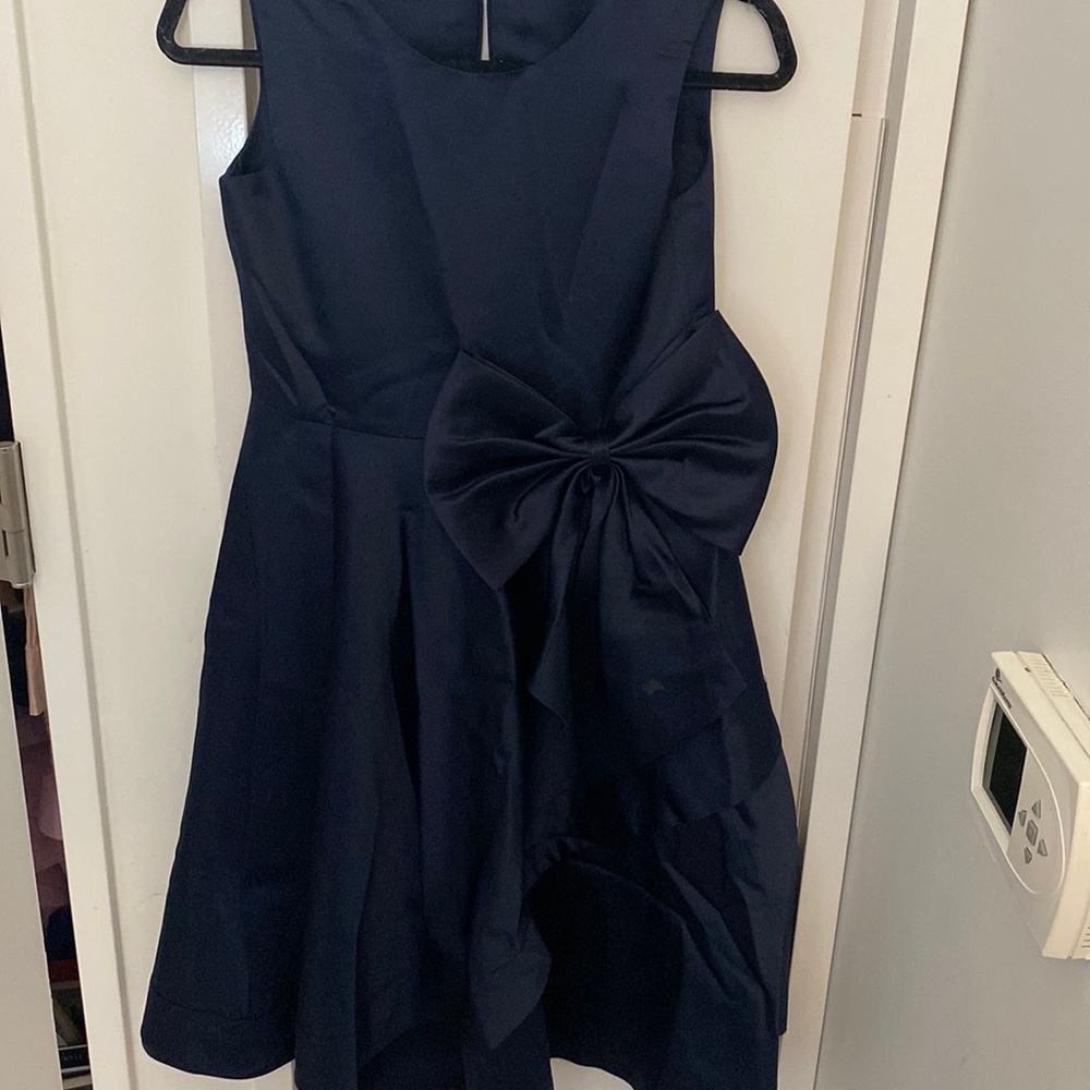 Adorable Navy formal dress with bow